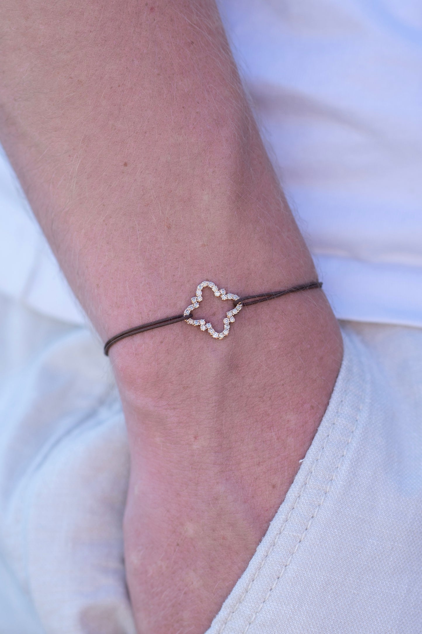 Bracelet Emblématique "Diamants cognac"