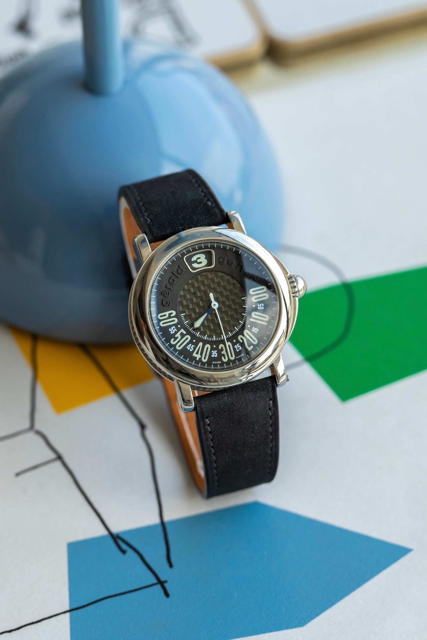Gérald Genta Arena Retro Sport "Jumping Hour Retrograde" ref.G3693