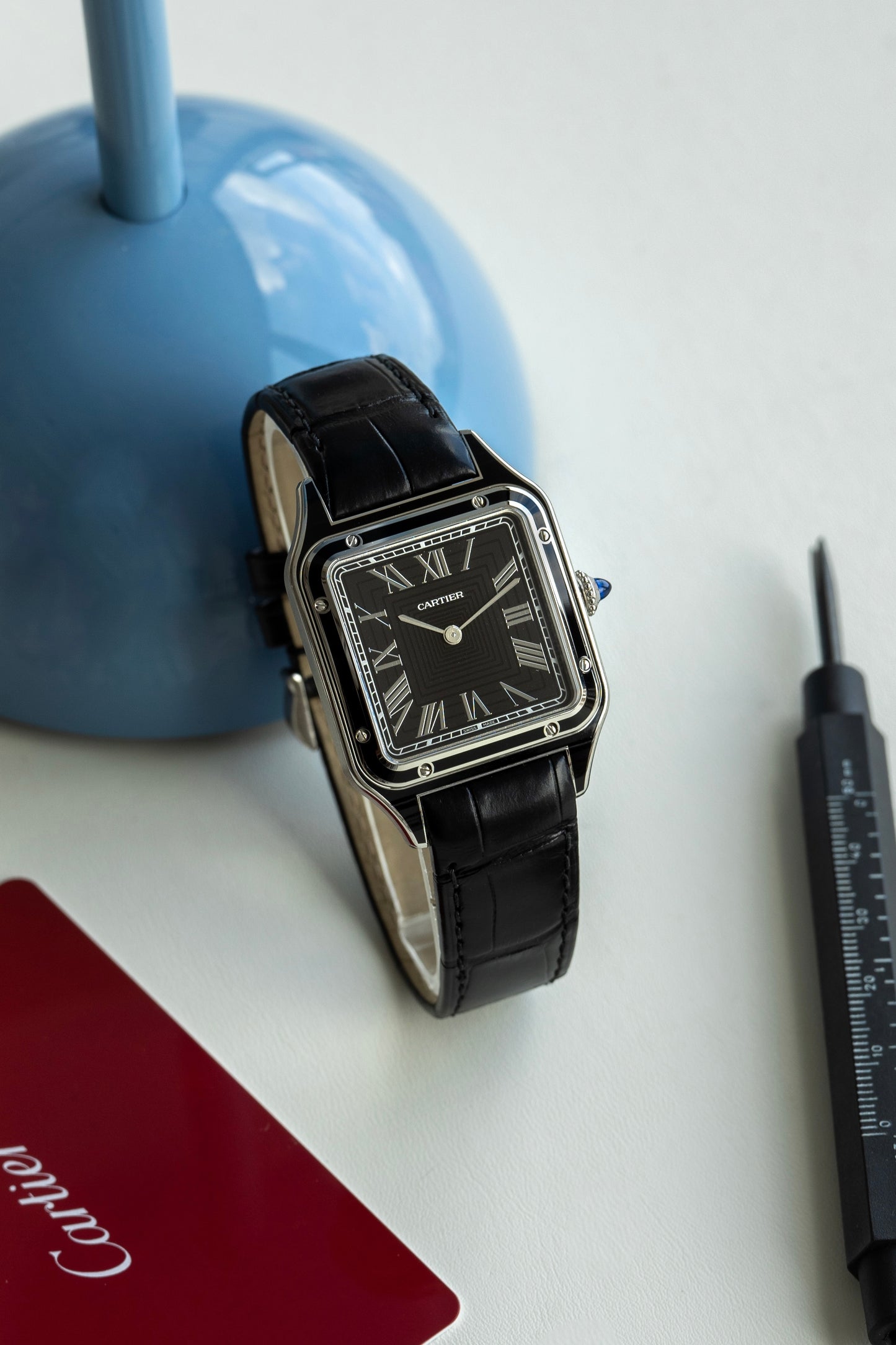Cartier Santos Dumont "Laque Noire" ref.WSSA0046