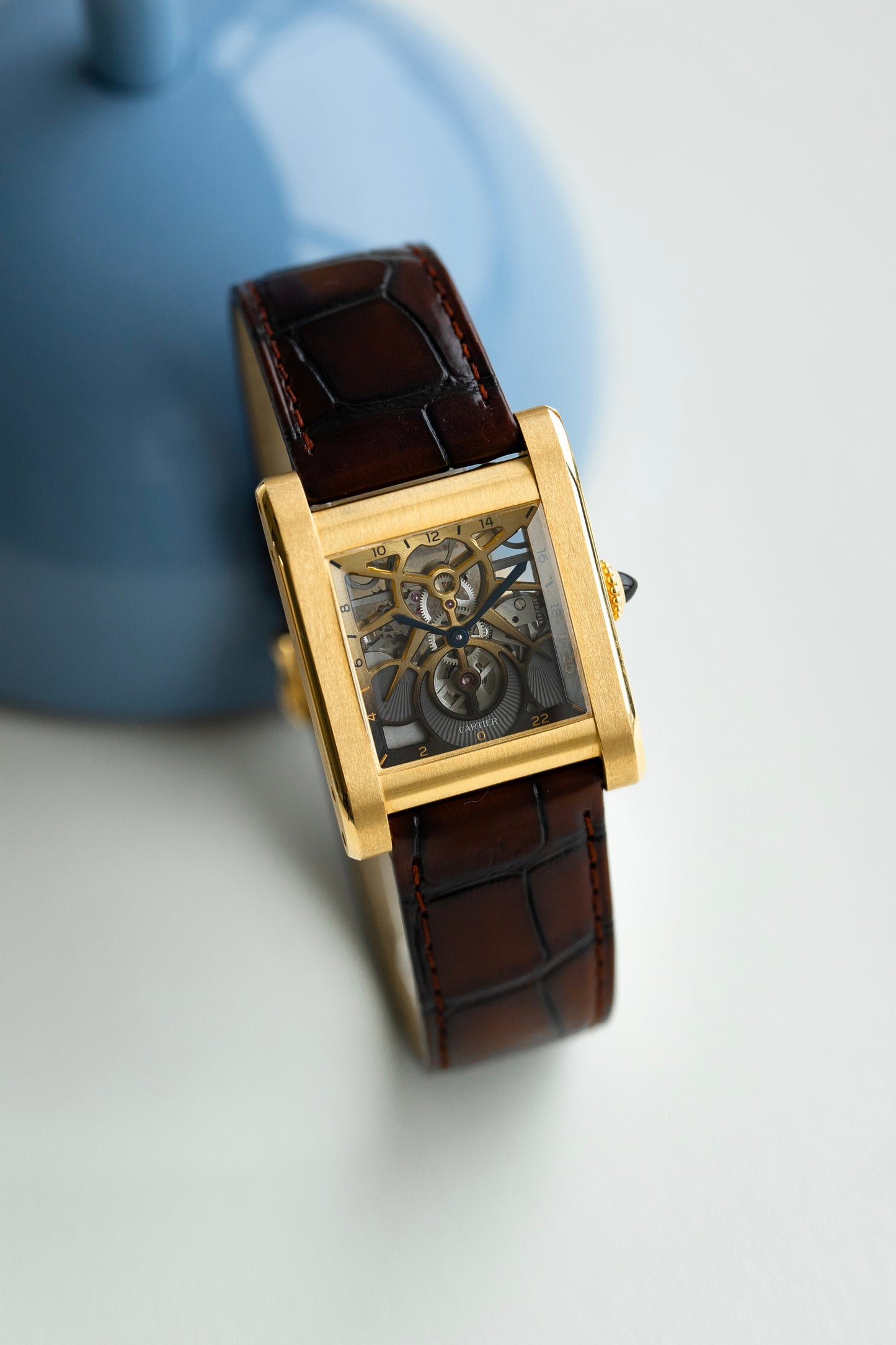 Cartier Tank Normale "Skeleton" édition limitée à 50 pièces ref.WHTA0021