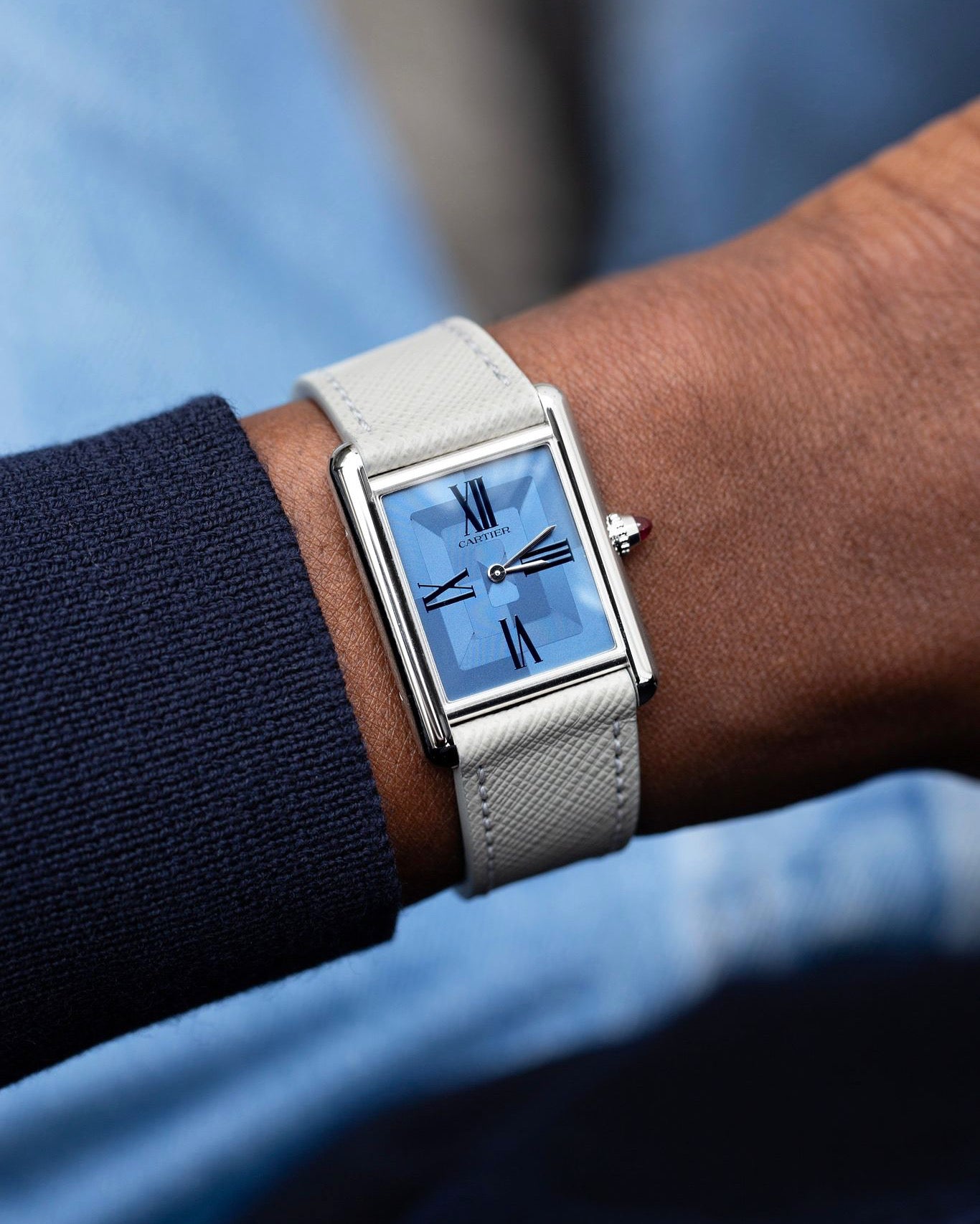 Cartier Tank platinum "Europe limited edition" ref.WGTA0121.