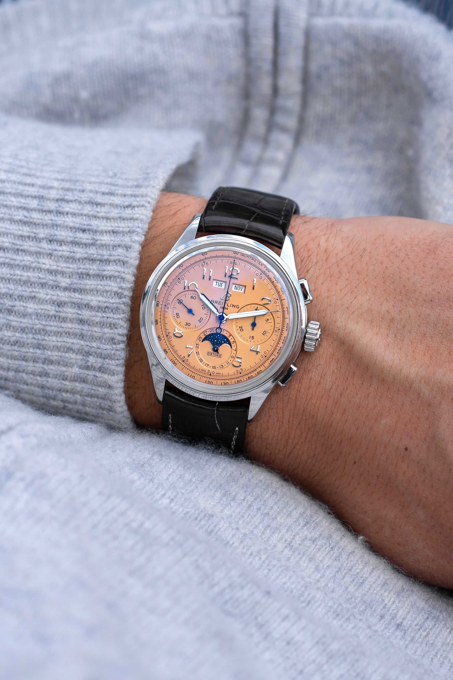 Breitling Premier B25 Datora 42 On Wrist Breitling Premier B25