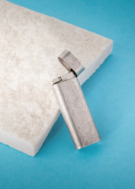 Cartier silver plated "Les Must" lighter Florentine 1970S