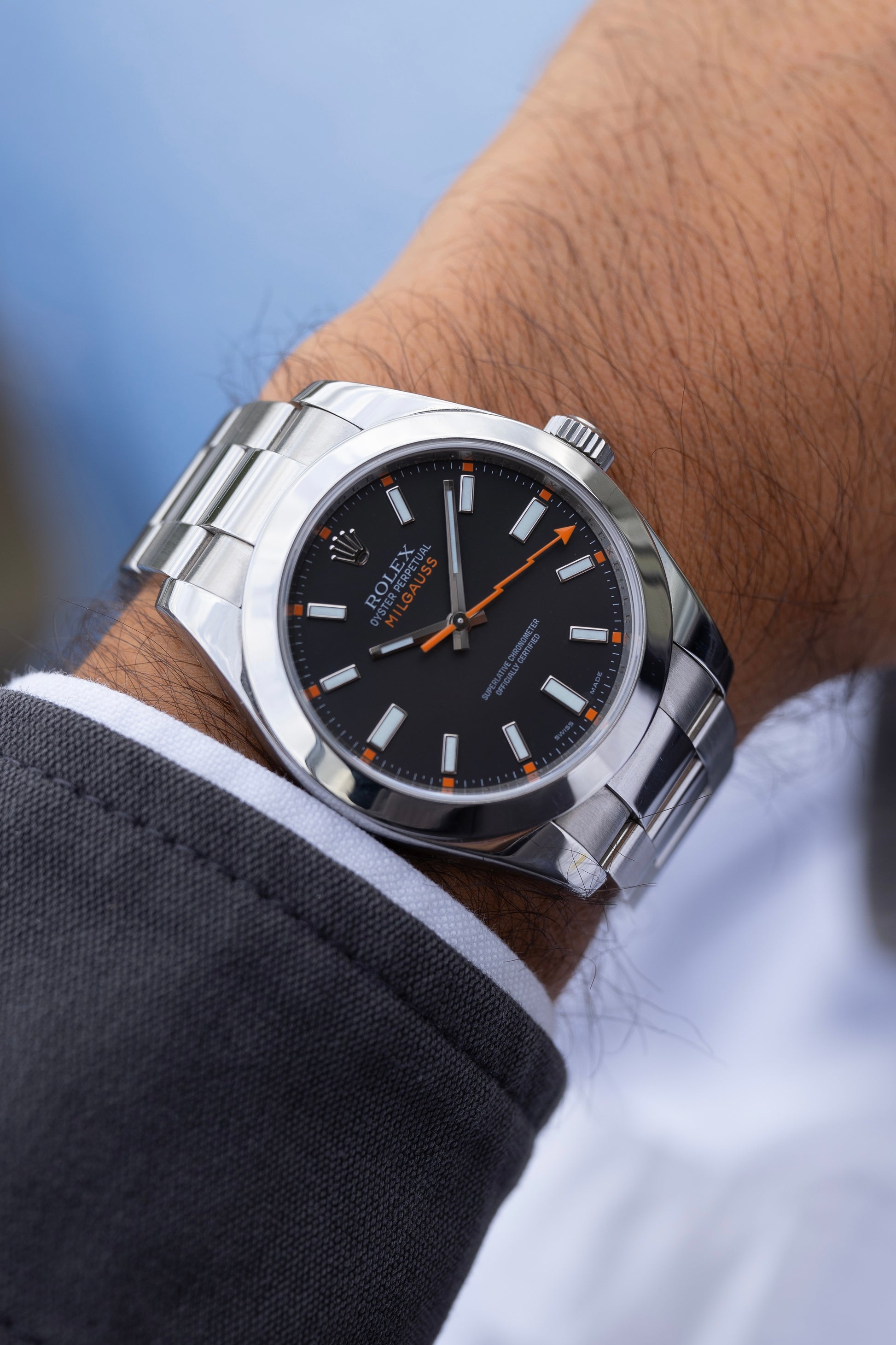 Orologio Rolex Milgauss Secondo Polso Rolex Milgauss Acciaio Uomo