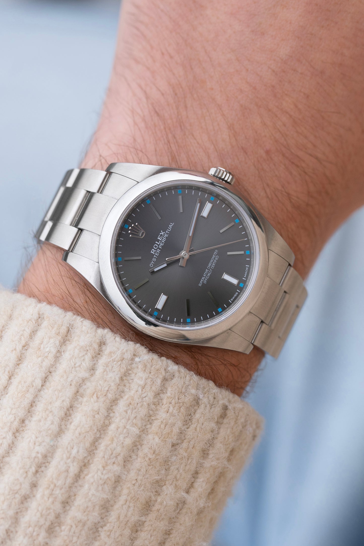 Rolex Oyster Perpetual "Silver" ref.114300