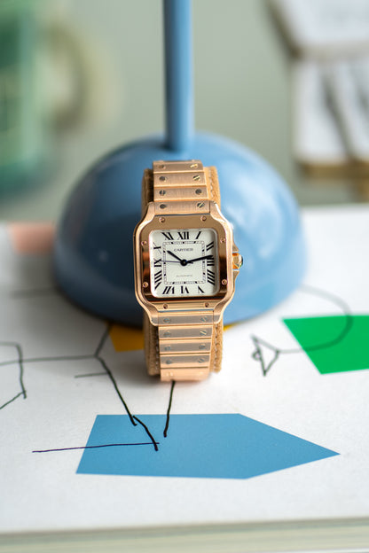 Cartier Santos "medium" rose gold ref.WGSA0031