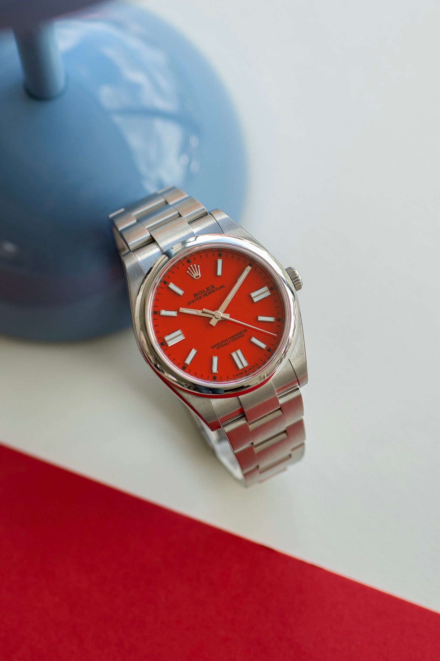Rolex Oyster Perpetual 41 "Rosso corallo" ref.124300