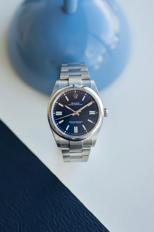 Rolex Oyster Perpetual 41 "cadran bleu" ref.124300