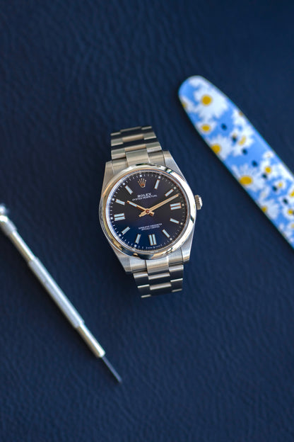 Rolex Oyster Perpetual 41 "blue dial" ref.124300