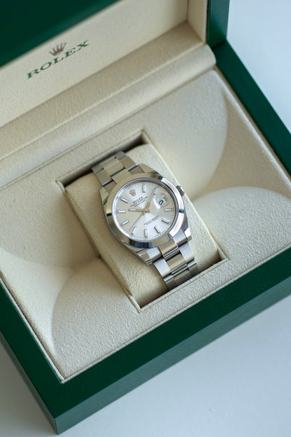Rolex Datejust "zilveren wijzerplaat" ref.126300