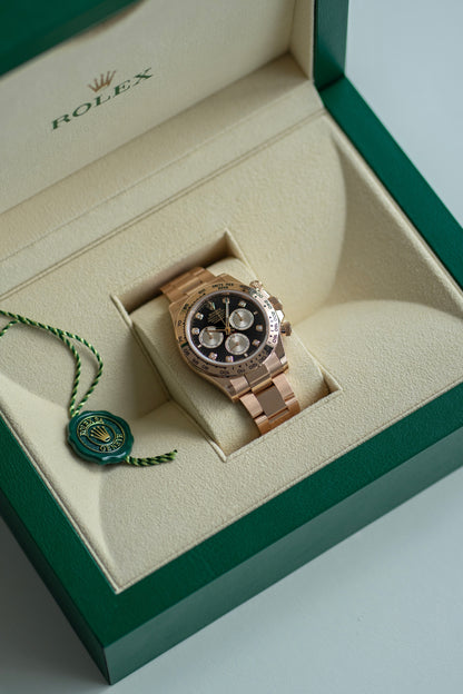 Rolex Daytona "Everose zwarte diamanten wijzerplaat" ref.126505