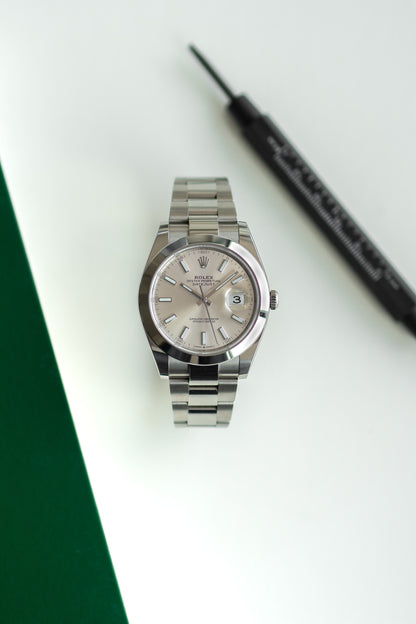 Rolex Datejust "zilveren wijzerplaat" ref.126300